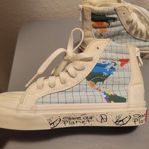 save our planet unisex kids vans